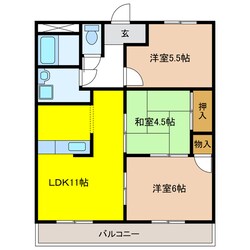 サンティアラＡの物件間取画像